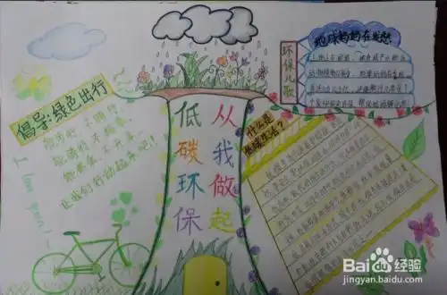 节能手抄报简单漂亮的