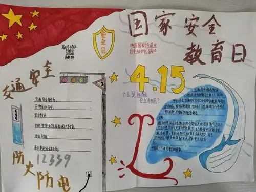 示范区平台小学开展4.15国家安全教育日主题手抄报展示活动