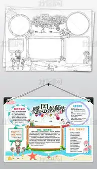 难忘恩师教师节小报老师节日快乐手抄报小报图片模板下载