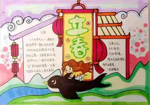 一年之计在于春丨爆台寺小学学生立春手抄报展示活动