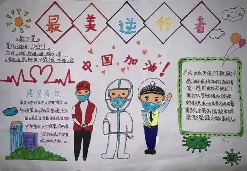 抗疫英雄,我想对您说手抄报作品展第三期