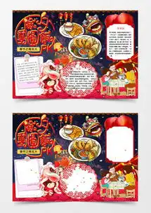 新年除夕年夜饭年俗小报手抄报word模板下载docx格式熊猫办公