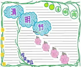 清明节手抄报又一个清明节