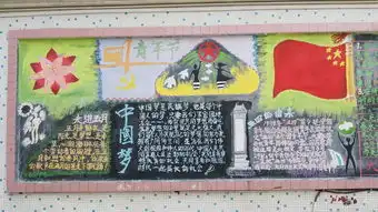 大成中学团委举办主题为青春飞扬,激情四射的黑板报活动