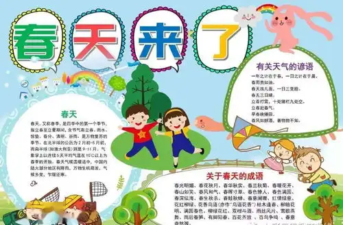 关于春天的手抄报黑板报,肯定用得上