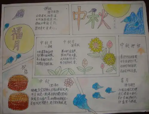 小学生中秋手抄报图片大全