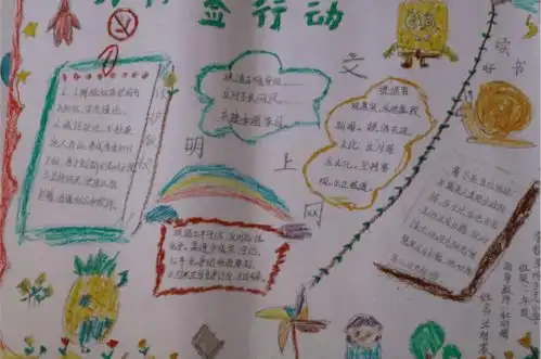 朝阳市绿书签行动手抄报作品展
