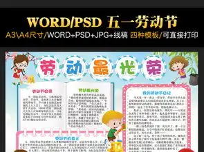 五一劳动节小报劳动最光荣电子手抄报模板图片worddoc设计图下载劳动节手抄报大全编号17665532