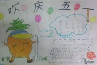 2018简单漂亮的劳动节手抄报