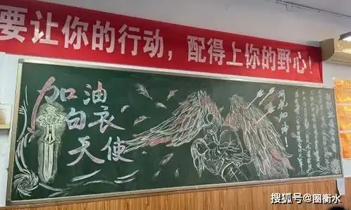 衡水滏阳学子绘制黑板报传递疫情防控正能量