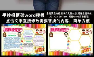 word感恩教师节手抄小报空白手抄报10