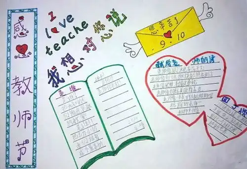 教师节感恩老师主题手抄报教师节手抄报素材,快收藏吧