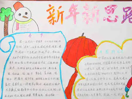 迎新年黑板报欧洲各国新年