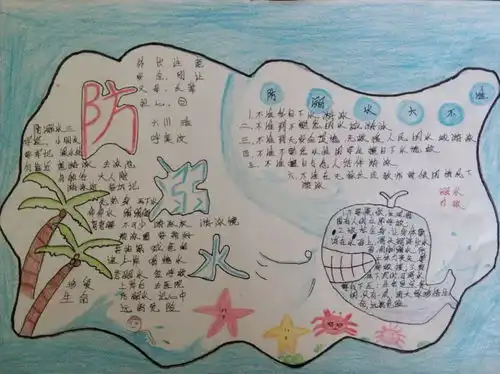送学生必看的防溺水手抄报大全