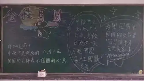 小学作文素材中秋节手抄报图片素材模板文字