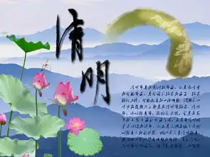 求清明节板报图