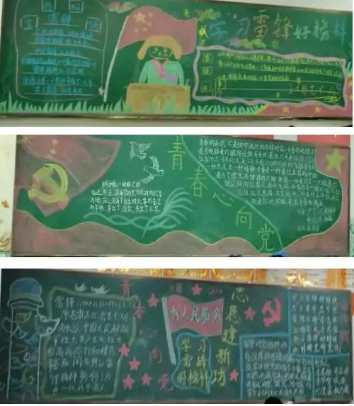 青春心向党,志愿建新功主题板报宣传