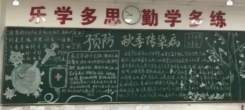 杭州新理想高中预防秋季传染病记我校高三年级第三期黑板报