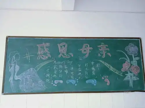 纪念五四,感恩五月经济管理系绘制主题板报