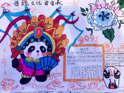 传统文化我传承亳州市第二小学开展主题手抄报评比活动