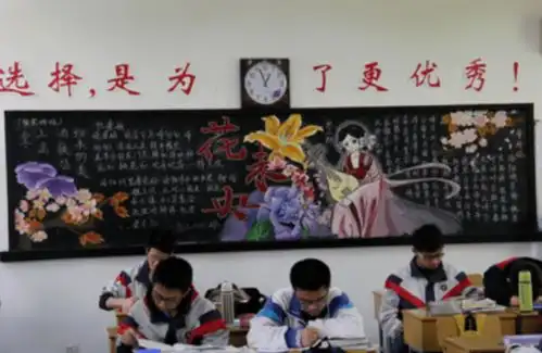 初中生黑板报火了,美术天赋让人羡慕,老师赶紧拍照留念