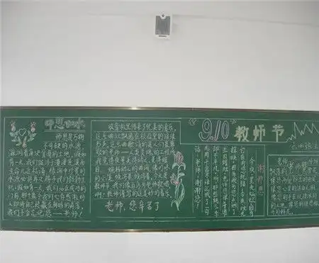 教师节黑板报和老师在一起的快乐