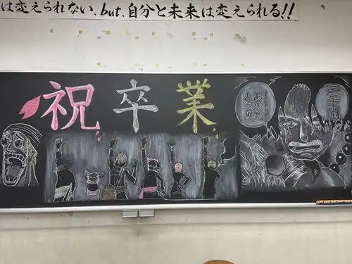 日本毕业季超强动漫黑板报
